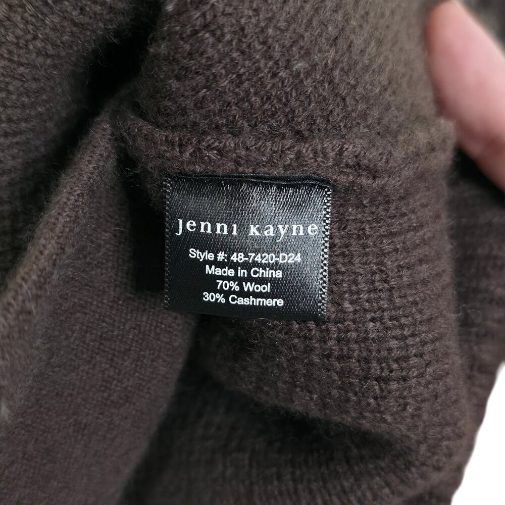 Jenni Kayne Cooper Cardigan Chocolate Brown Wool Cashmere Size S - Picture 9 of 12